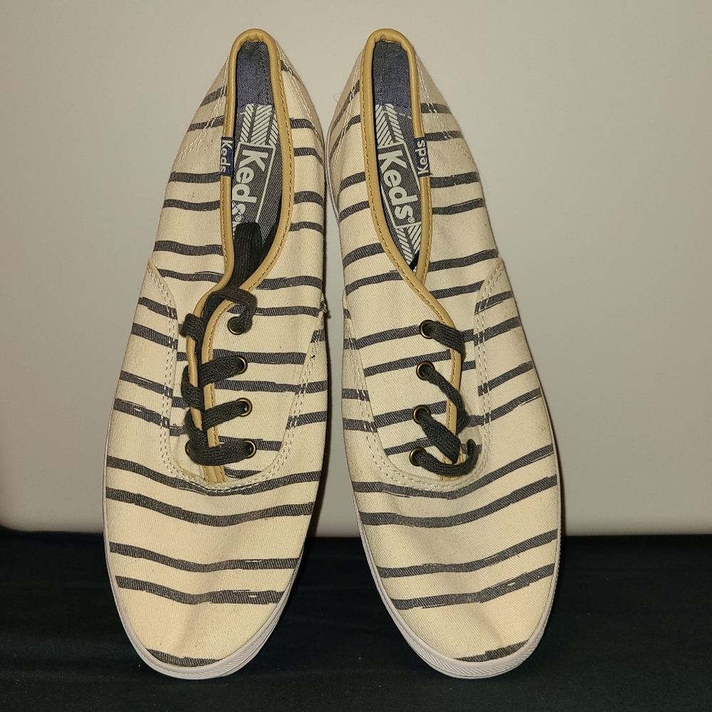 Keds Blue and White Stripes